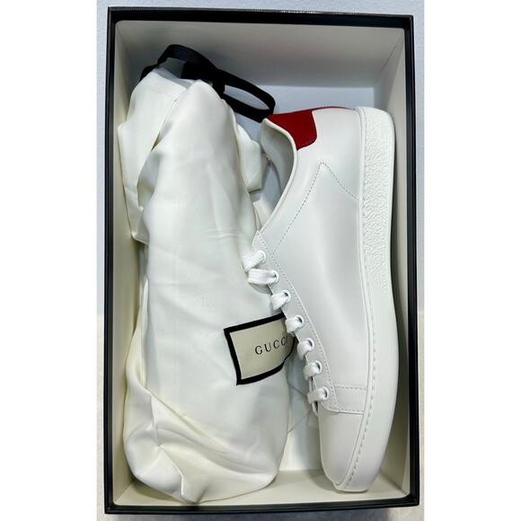 Gucci Shoes - Gucci Sneakers Women’s Ace White Leather - NEW - With Box & Dust Bag